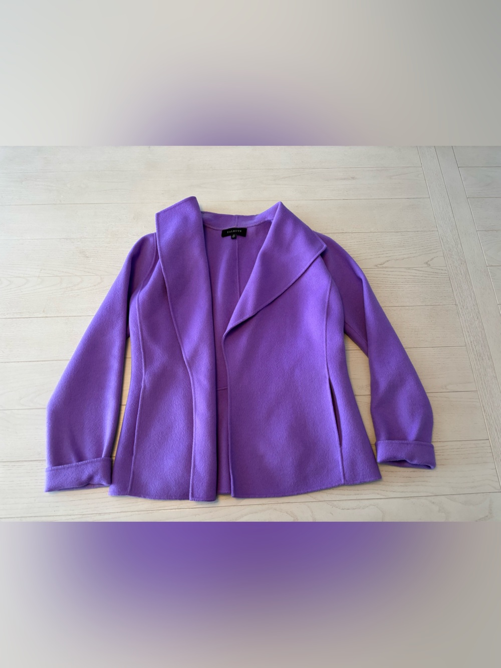Talbots purple wool XS blazer